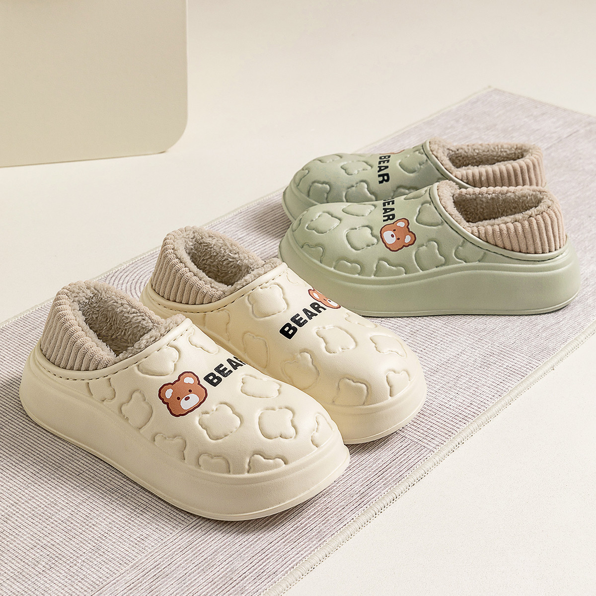 包跟防水棉拖鞋