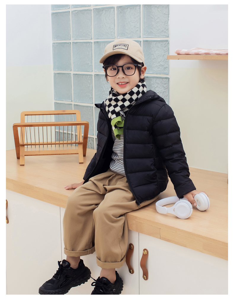 兒童連帽羽絨外套