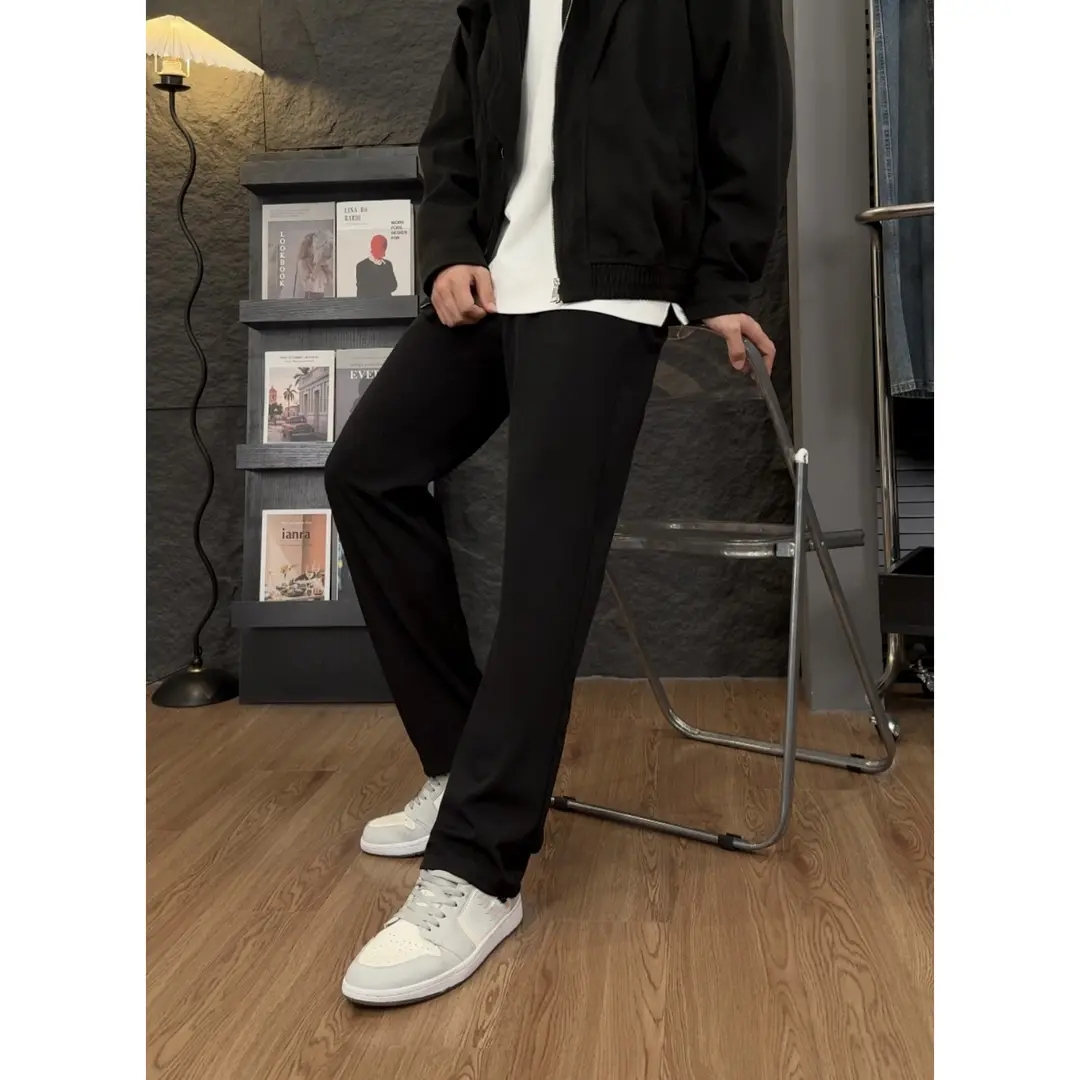 男士薄款彎刀褲